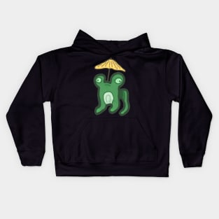 Umbrella Frog Kids Hoodie